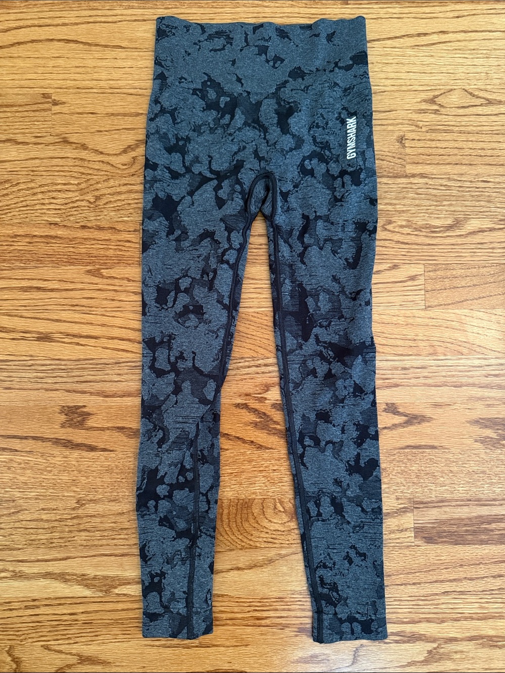 Gymshark Gray Camo Print Active Leggings